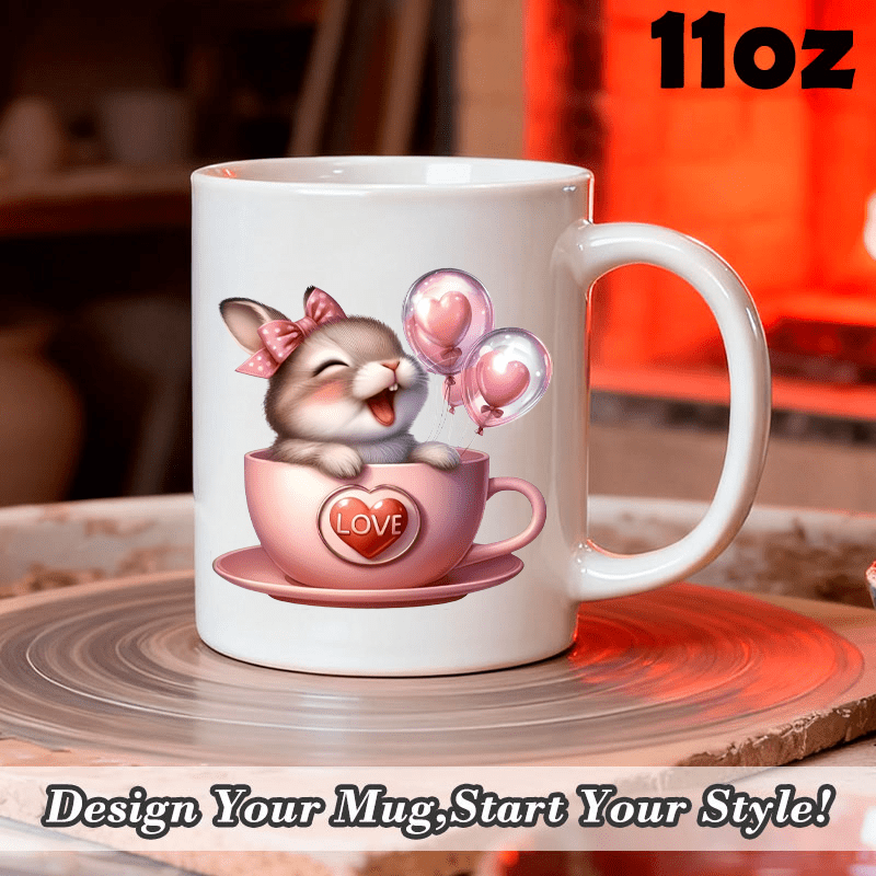 Coffee Tea Name - Tazza da Tè in Ceramica Rosa