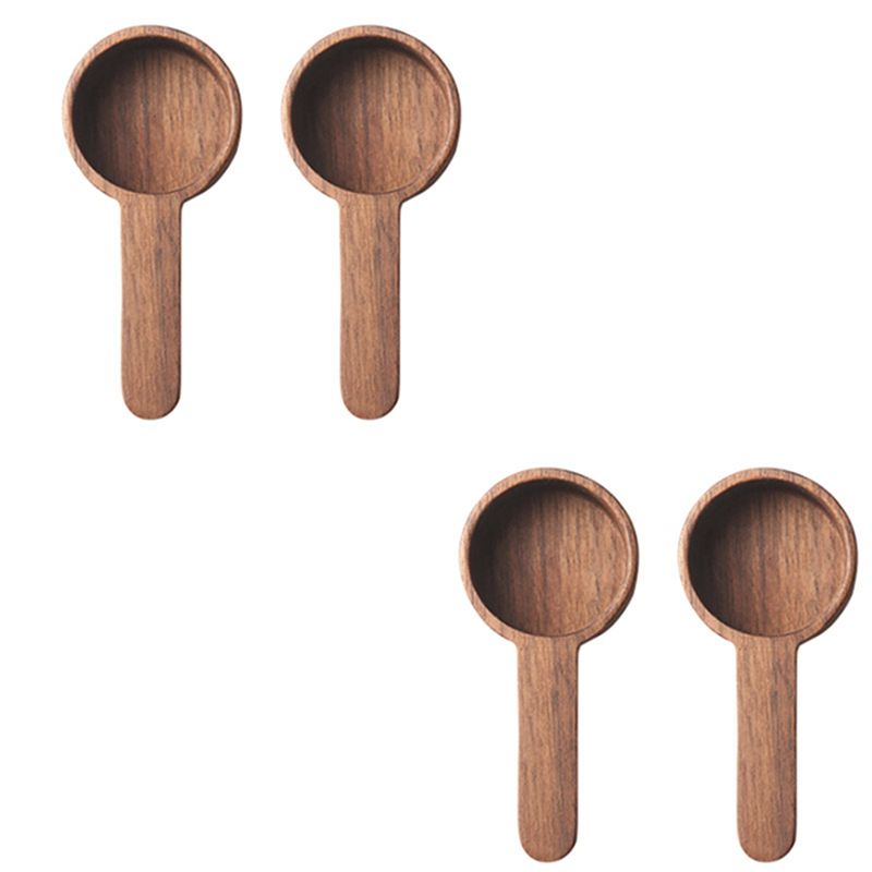 Coffee Tea Sugar - Set di Cucchiai Dosatori in Legno,