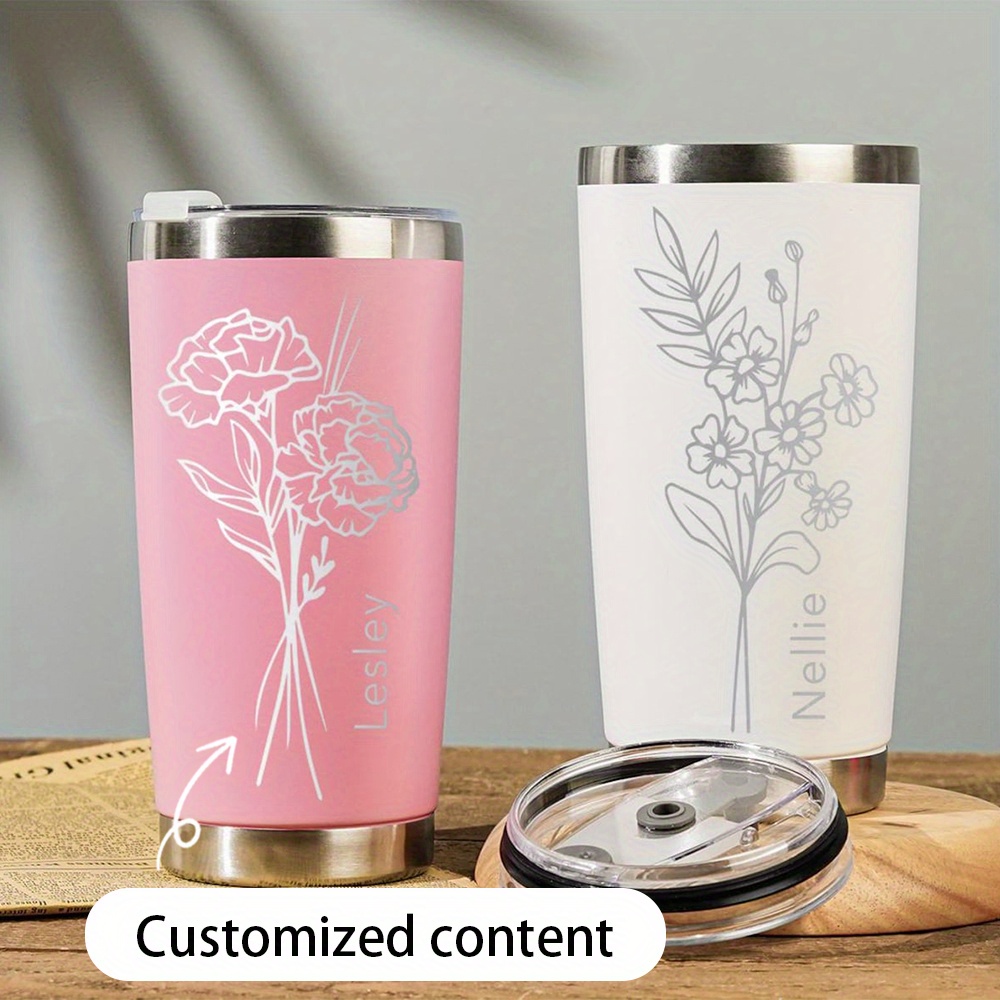 Coffee Tea Name - Tumbler in acciaio inossidabile da 20oz
