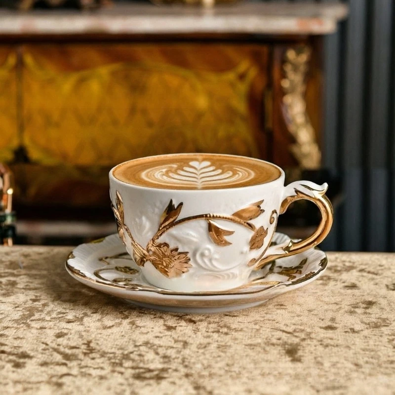 Coffee Tea And Sugar Set - Set di Tazze da Caffè, Teiera,