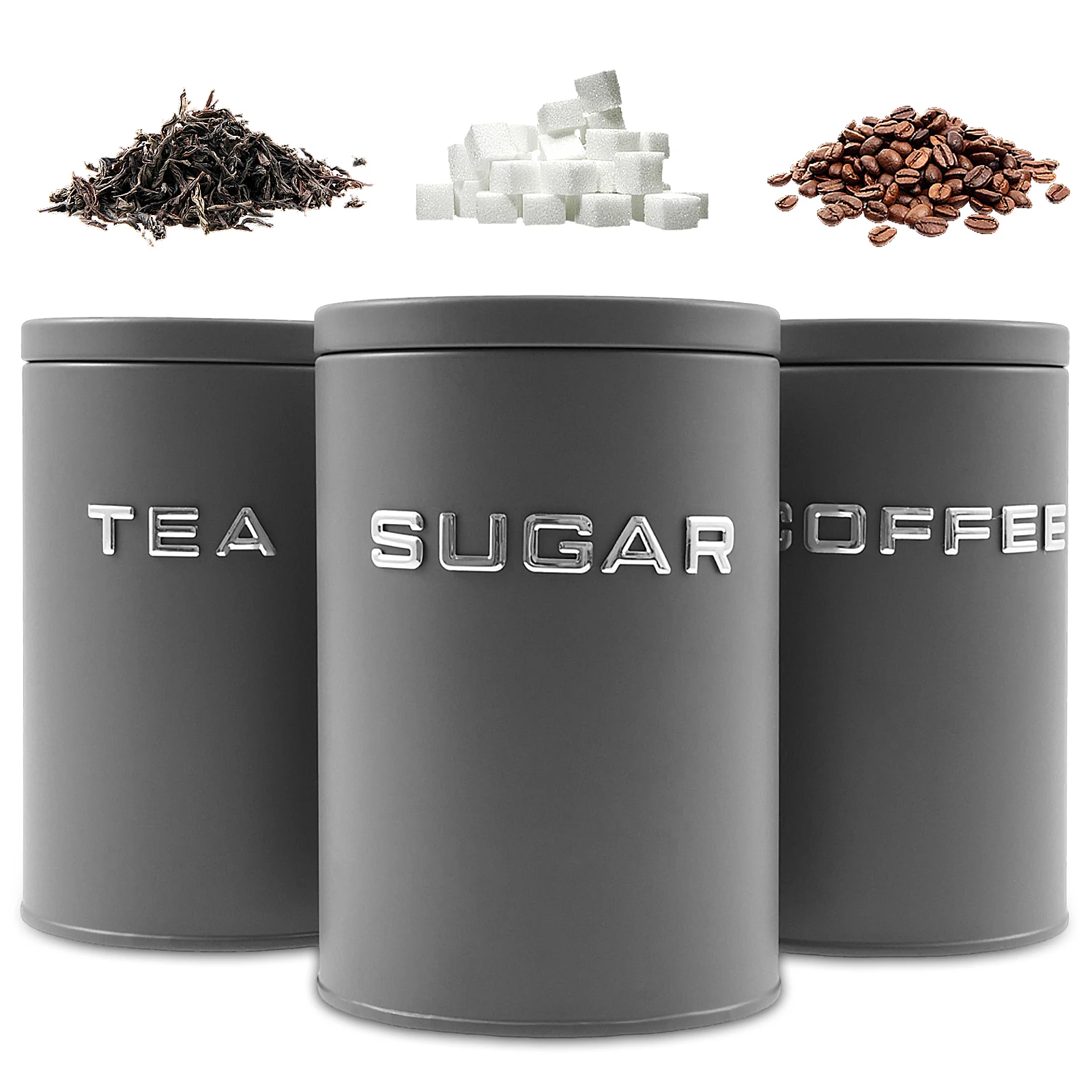 Coffee Tea Sugar - Barattolo di zucchero per tè e