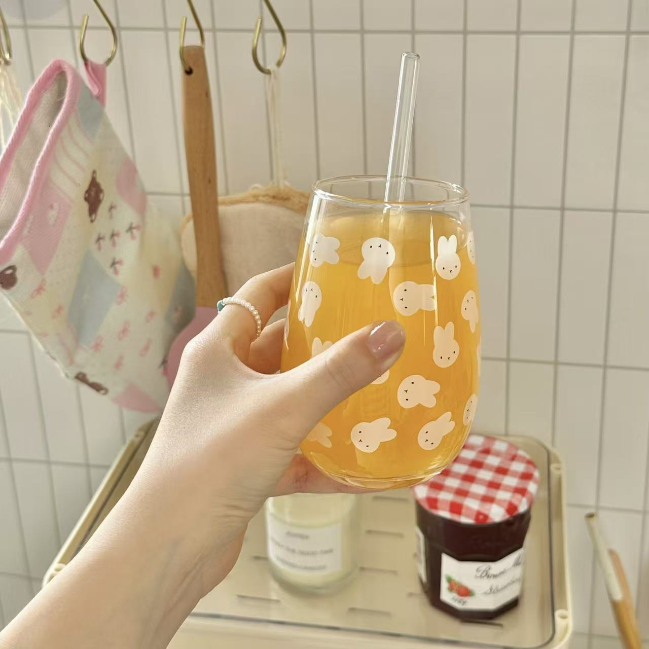 Carino Bicchiere in Vetro con  - Coffee Tea & Jane recensione e prezzo