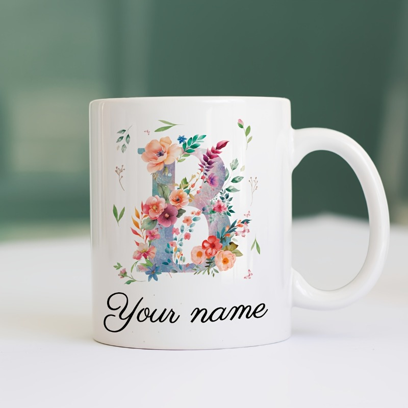 Tazza in ceramica bianca con m - Coffee Tea Name recensione e prezzo