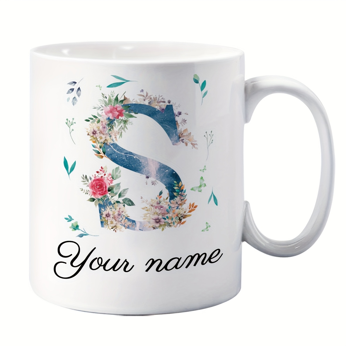 Tazza in ceramica bianca con m - Coffee Tea Name recensione e prezzo